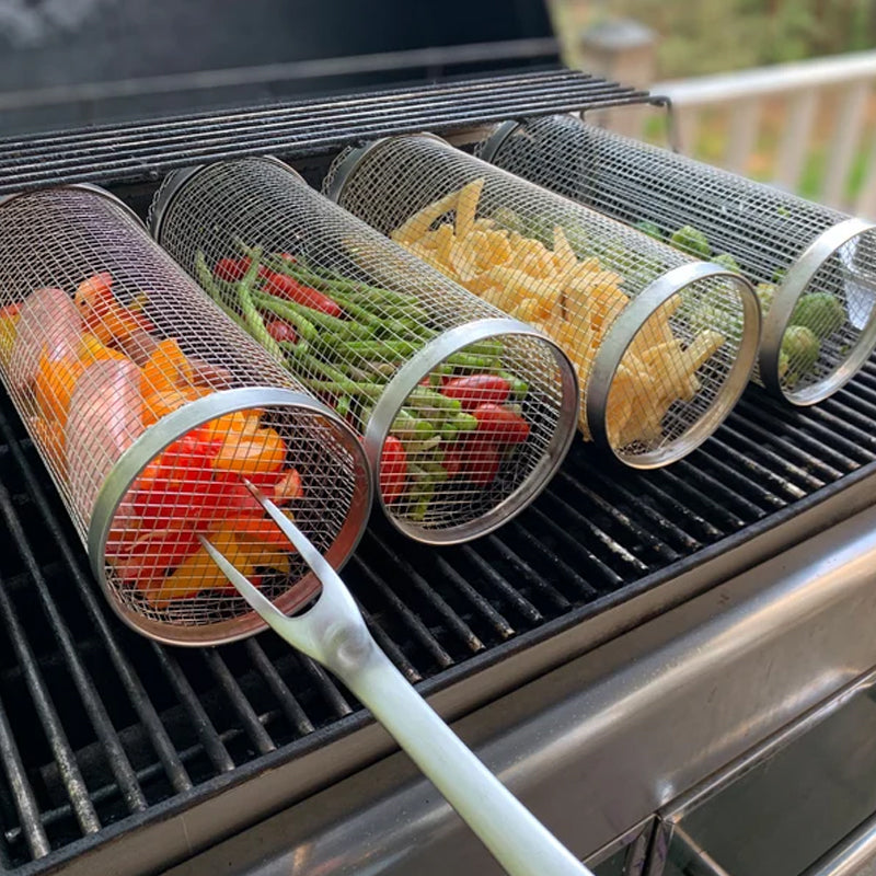 Cylindrical Grill Basket