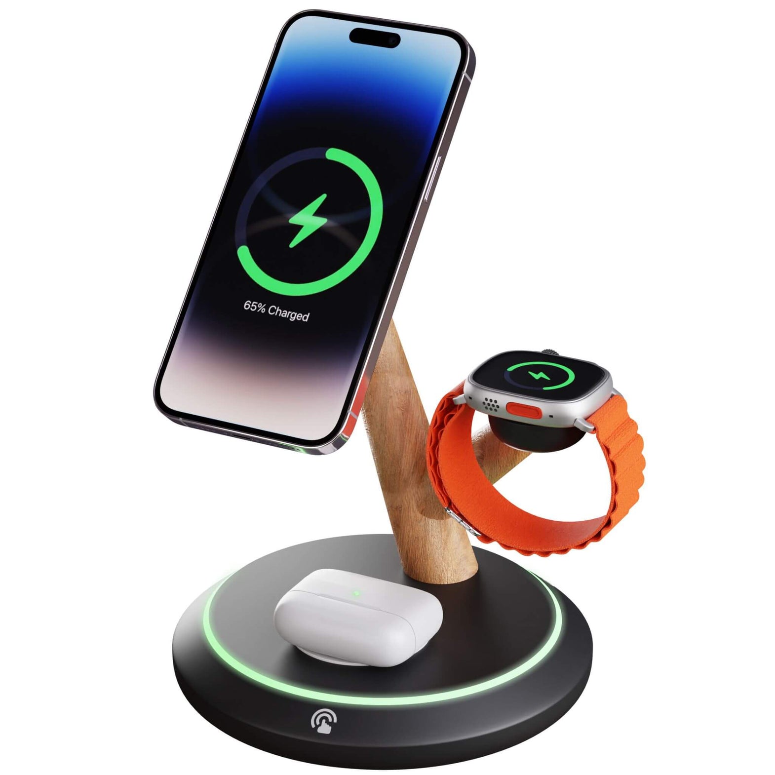 Magnetic 3-in-1 15W Super Fast Wireless Charger for iPhone