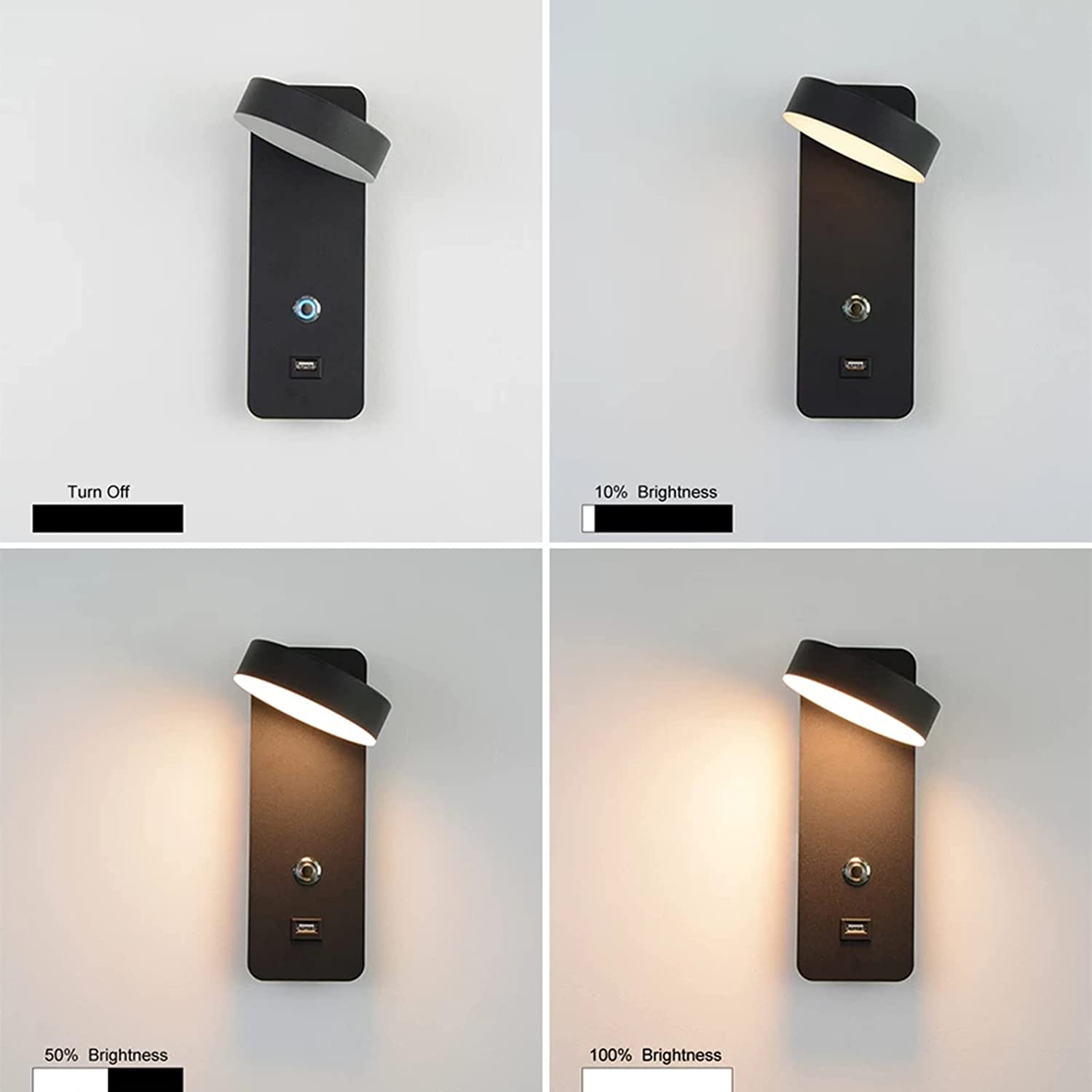 Dimming wall lamp