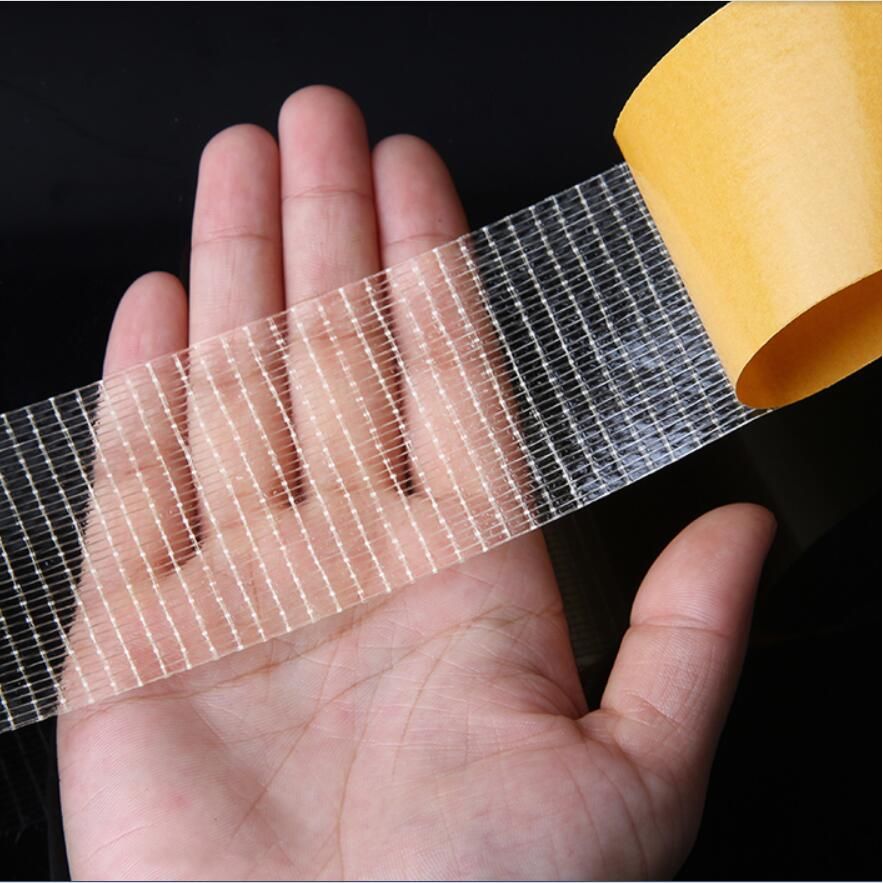 Strong Adhesive Double-Sided Fiberglass Mesh Tape