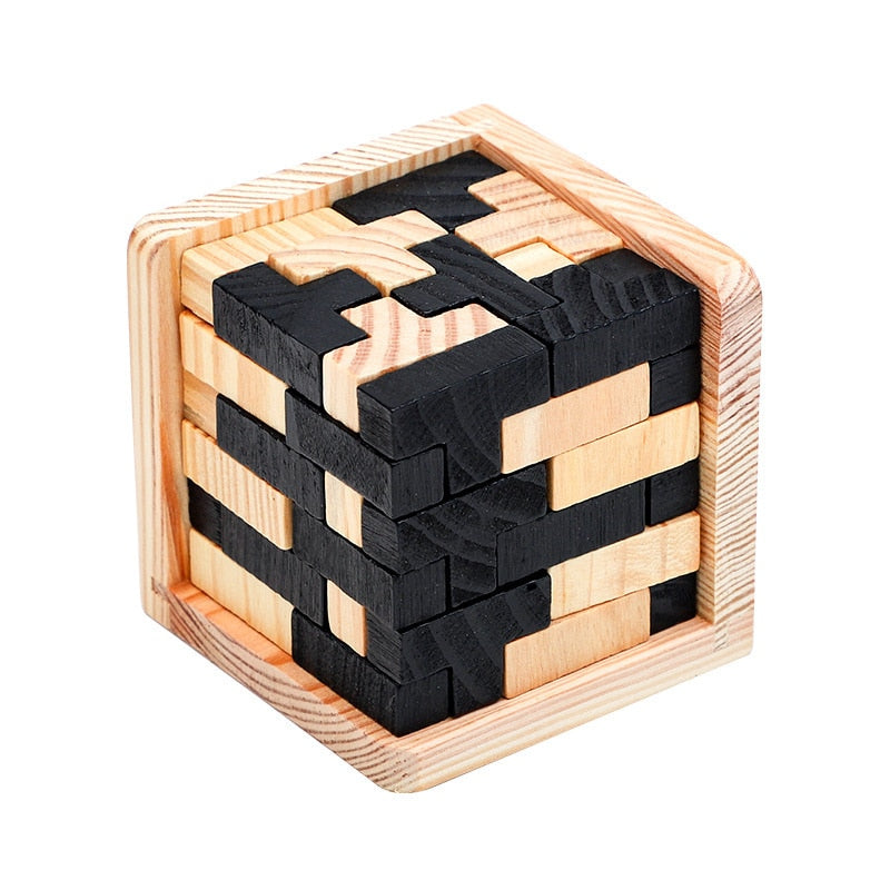 BRAINY™ 3D Wooden Brain Teaser Puzzle