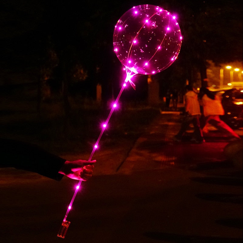 FEJRE Transparenter wiederverwendbarer LED-Ballon