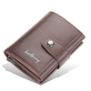 (Up to 15 cards) Automatic Leather Card Holder with buckle & RFID Protection