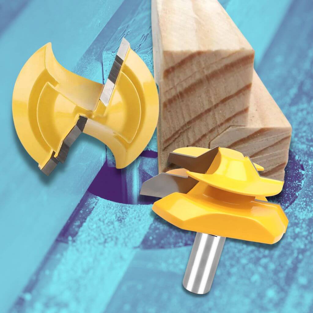 45-degree Lock Miter Router Bit