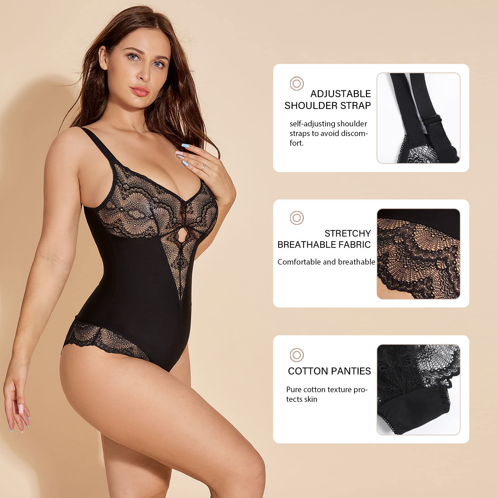 Formgebender Pinty™ Shapewear-Body aus Spitze