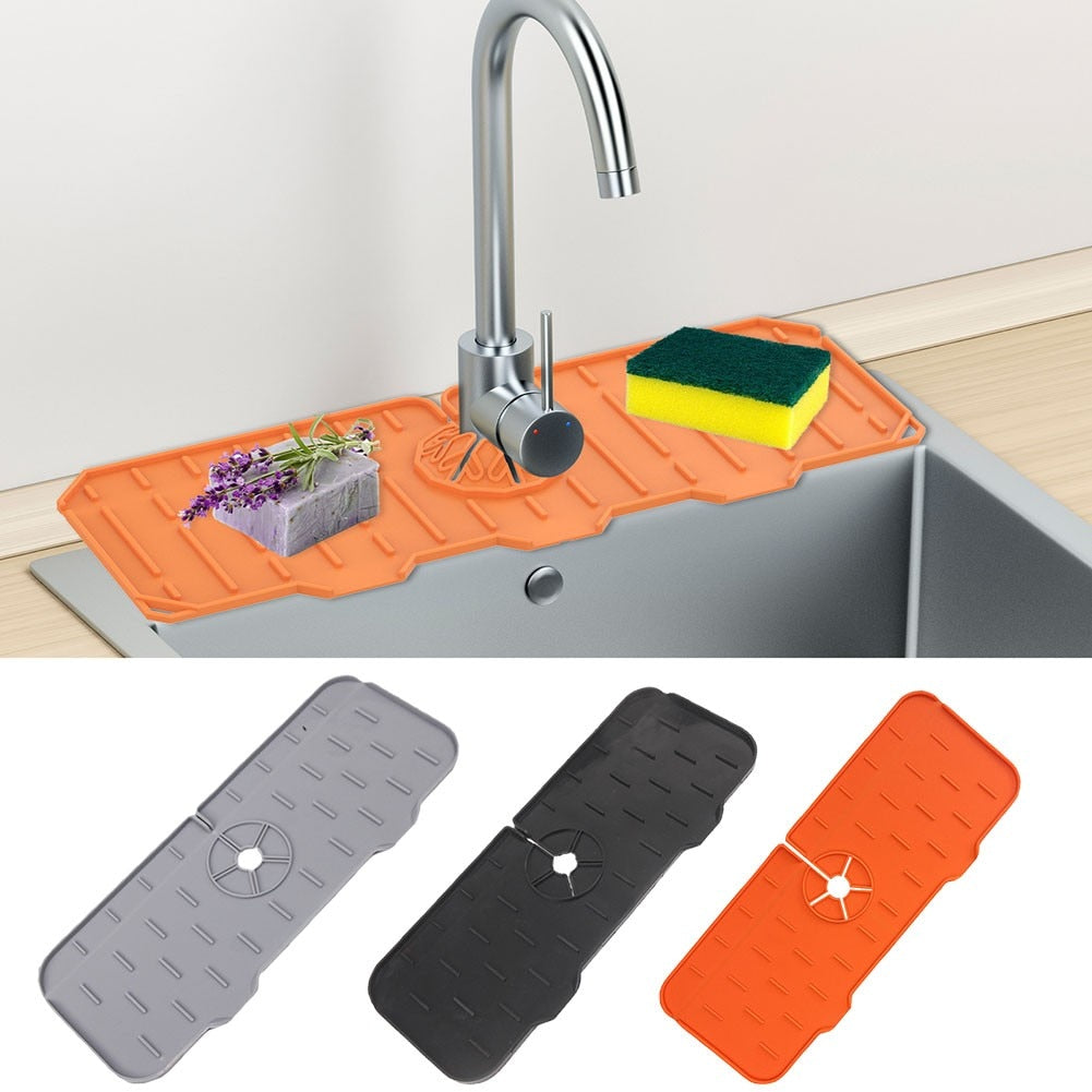 KitchenGuard™ Silicone Faucet Handle Drip Catcher Mat