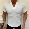 Men's Solid V-Neck T-Shirt