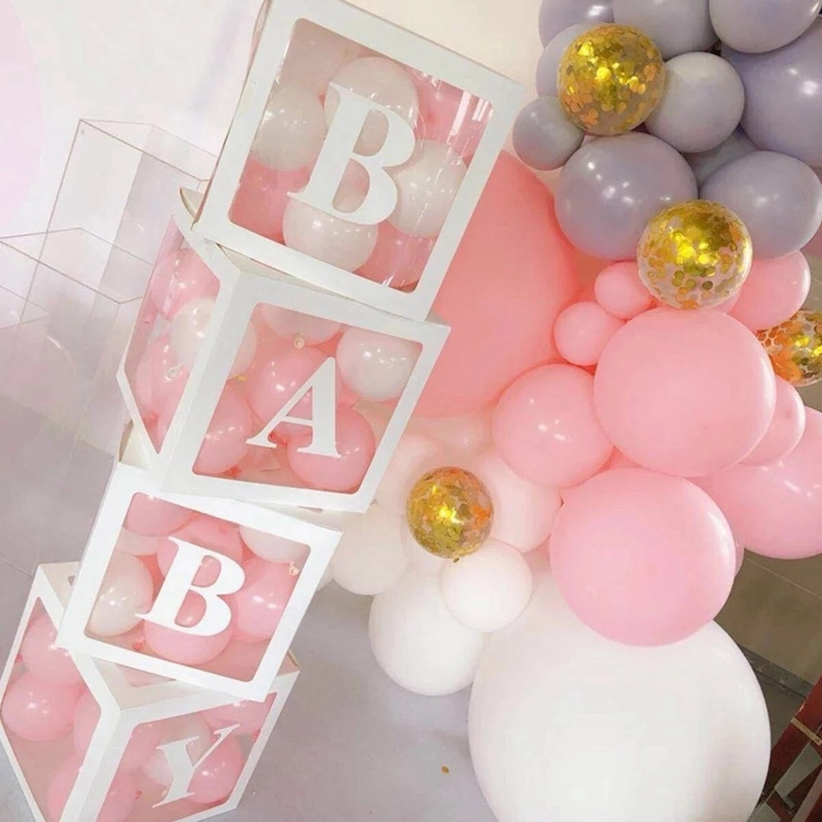 BABY DUSCHE BALLON BOX KIT